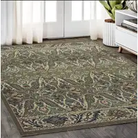 Photo of Brown And Ivory Floral Area Rug