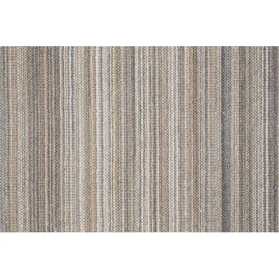 Brown And Taupe Wool Hand Woven Stain Resistant Area Rug Photo 8