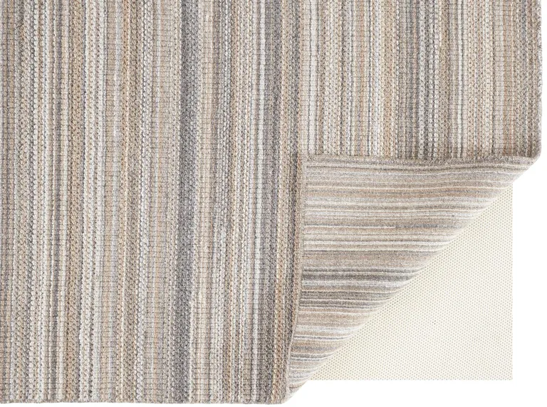 Brown And Taupe Wool Hand Woven Stain Resistant Area Rug Photo 3