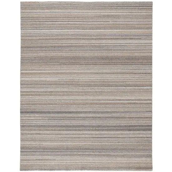 Brown And Taupe Wool Hand Woven Stain Resistant Area Rug Photo 1