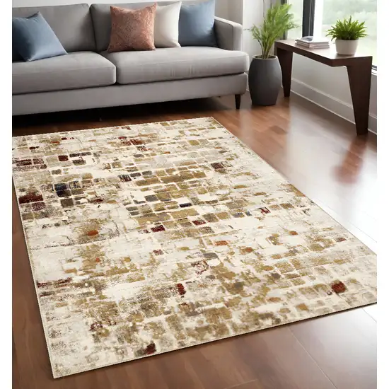 Natural Abstract Area Rug Photo 1