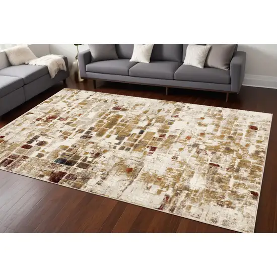 Natural Abstract Area Rug Photo 1