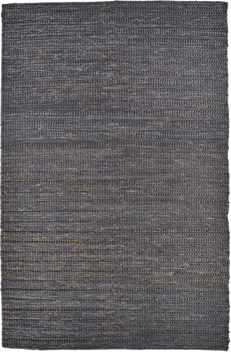 Brown Blue And Taupe Hand Woven Area Rug Photo 1