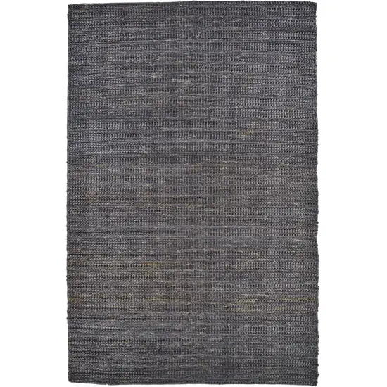 Brown Blue And Taupe Hand Woven Area Rug Photo 1