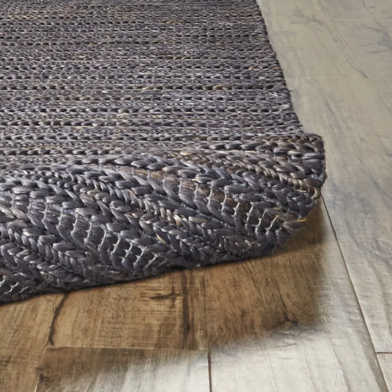 Brown Blue And Taupe Hand Woven Area Rug Photo 4