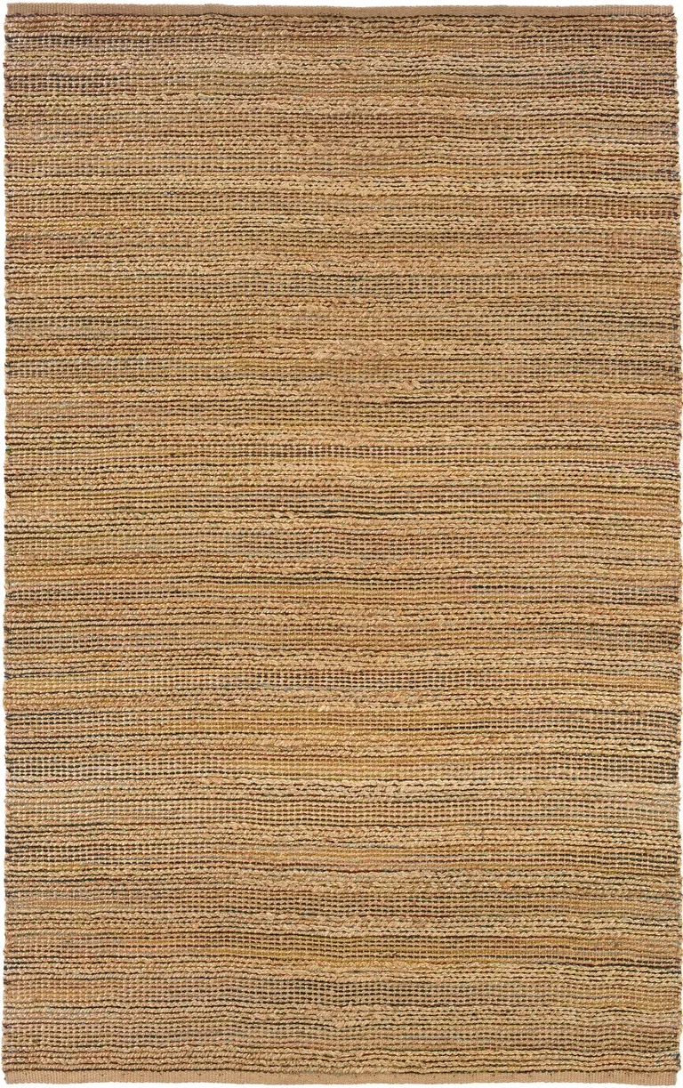 Brown Braided Jute Area Rug Photo 1