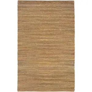 Photo of Brown Braided Jute Area Rug