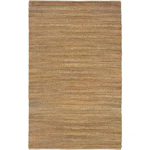 Photo of Brown Braided Jute Area Rug