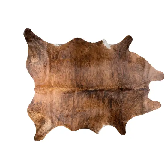 Brown Cowhide Hand Knotted Area Rug Photo 1