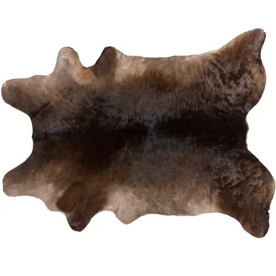 Brown Cowhide Hand Tufted Area Rug Photo 3