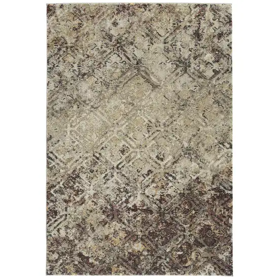 Brown Diamond Area Rug Photo 5