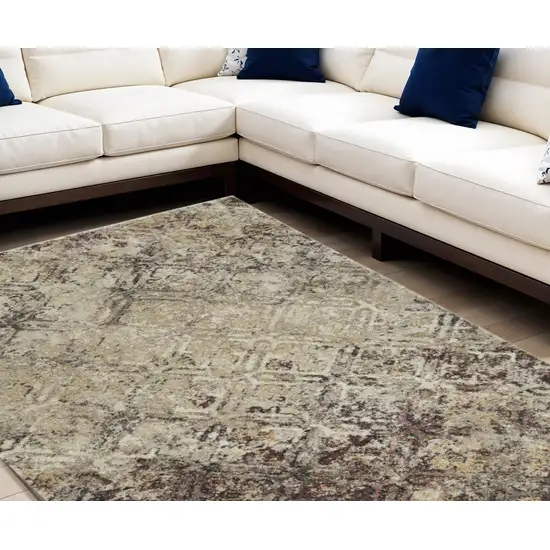 Brown Diamond Area Rug Photo 1