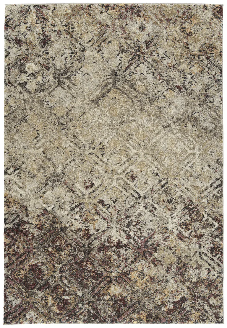 Brown Diamond Area Rug Photo 1