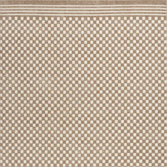 Brown Geometric Area Rug Photo 8