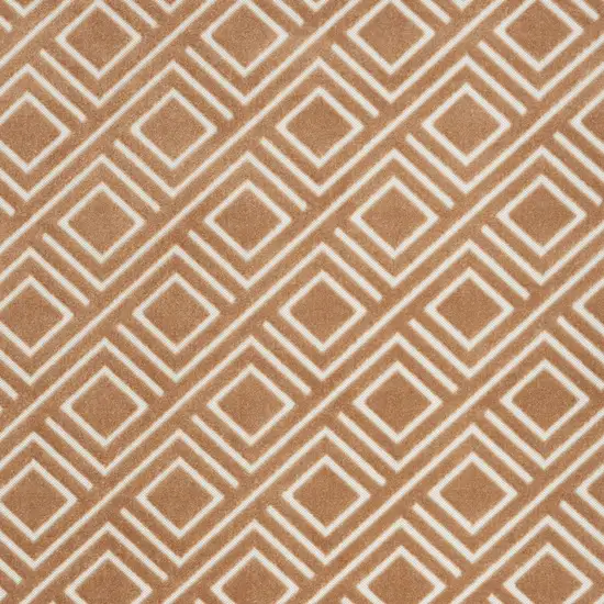 Brown Geometric Area Rug Photo 6