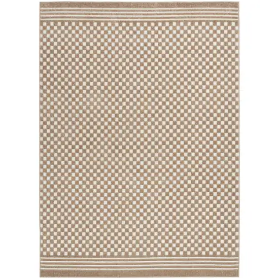 Brown Geometric Area Rug Photo 2