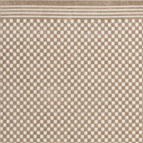 Brown Geometric Area Rug Photo 8