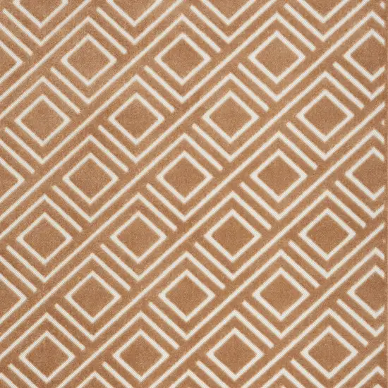 Brown Geometric Area Rug Photo 7