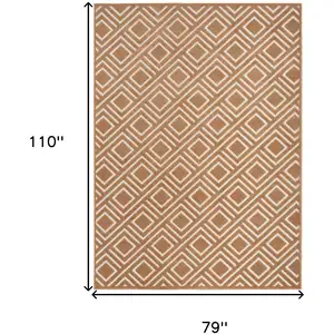 Photo of Brown Geometric Area Rug