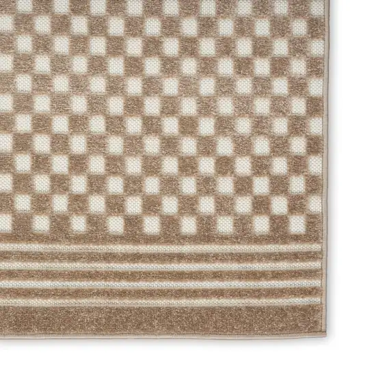 Brown Geometric Area Rug Photo 8