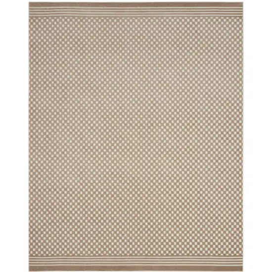 Brown Geometric Area Rug Photo 2