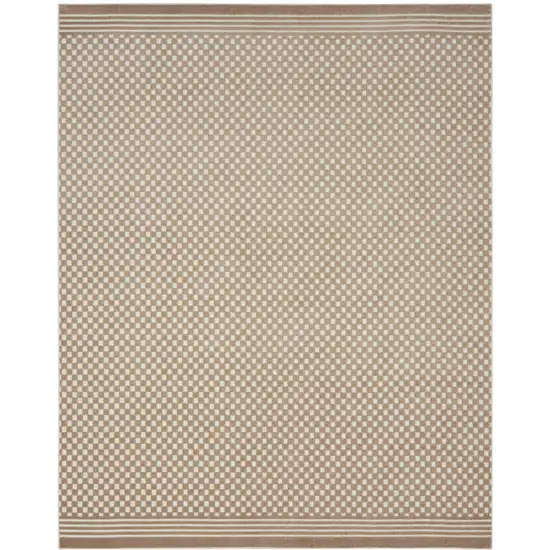 Brown Geometric Area Rug Photo 4