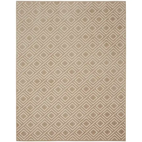 Brown Geometric Area Rug Photo 2