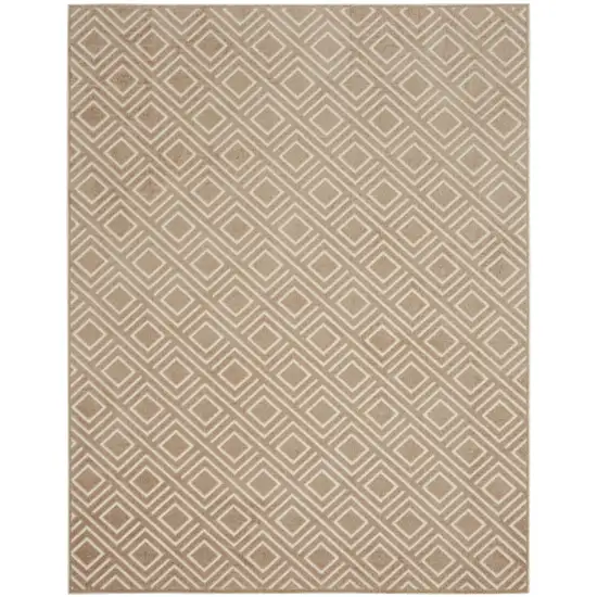 Brown Geometric Area Rug Photo 4