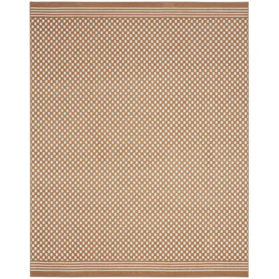 Brown Geometric Area Rug Photo 2