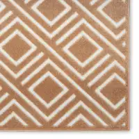 Photo of Brown Geometric Area Rug