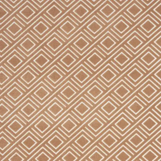 Brown Geometric Area Rug Photo 8