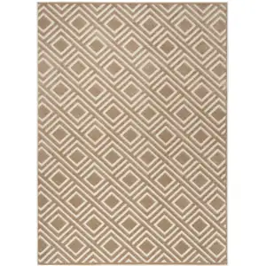 Photo of Brown Geometric Area Rug