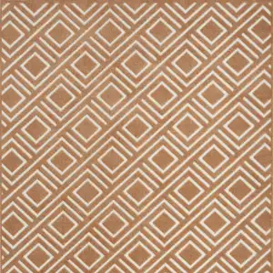 Photo of Brown Geometric Area Rug