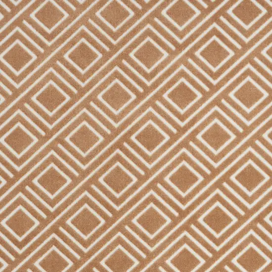 Brown Geometric Area Rug Photo 7