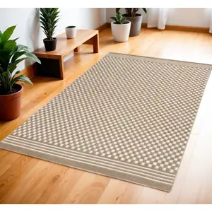 Photo of Brown Geometric Area Rug