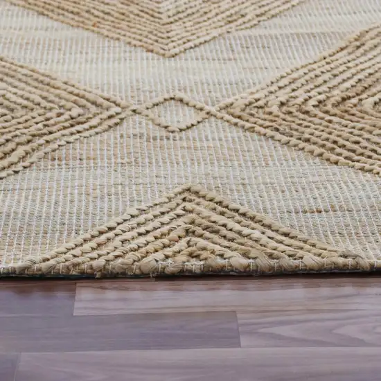 Brown Geometric Hand Woven Area Rug Photo 5