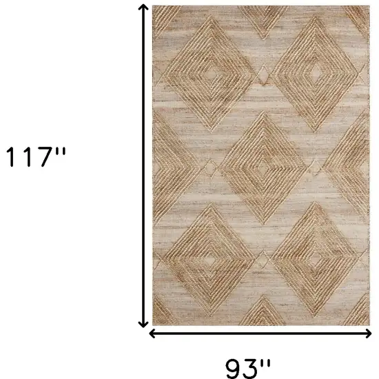 Brown Geometric Hand Woven Area Rug Photo 9