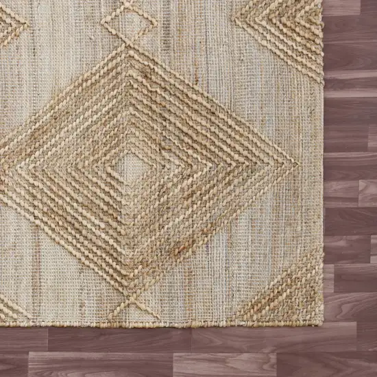 Brown Geometric Hand Woven Area Rug Photo 7