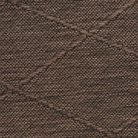 Brown Geometric Power Loom Non Skid Area Rug Photo 9