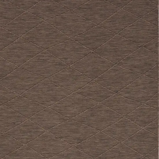 Brown Geometric Power Loom Non Skid Area Rug Photo 3