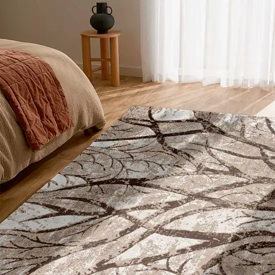 Brown Intricate Branches Area Rug Photo 8