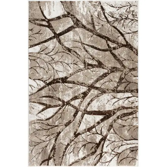 Brown Intricate Branches Area Rug Photo 2