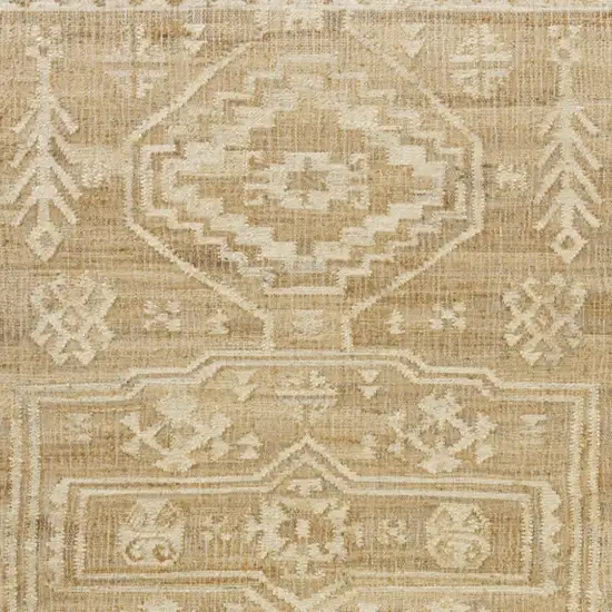 Brown Medallion Hand Woven Area Rug Photo 4