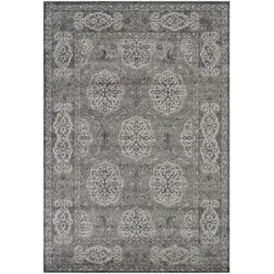 Photo of Brown Medallion Power Loom Area Rug