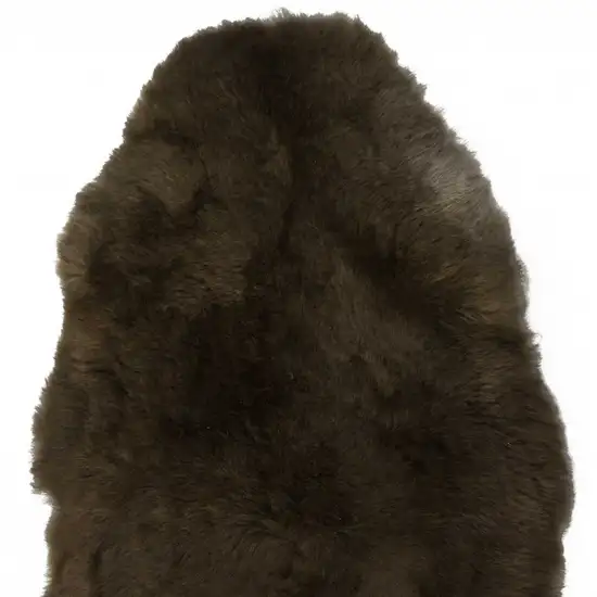 Brown  Natural Sheepskin Single Short Haired Area Rug Photo 5