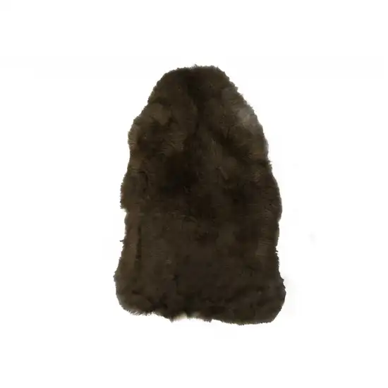 Brown  Natural Sheepskin Single Short Haired Area Rug Photo 1