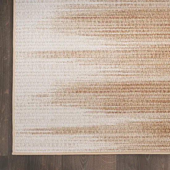 Brown Ombre Distressed Non Skid Area Rug Photo 9