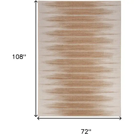 Brown Ombre Distressed Non Skid Area Rug Photo 3