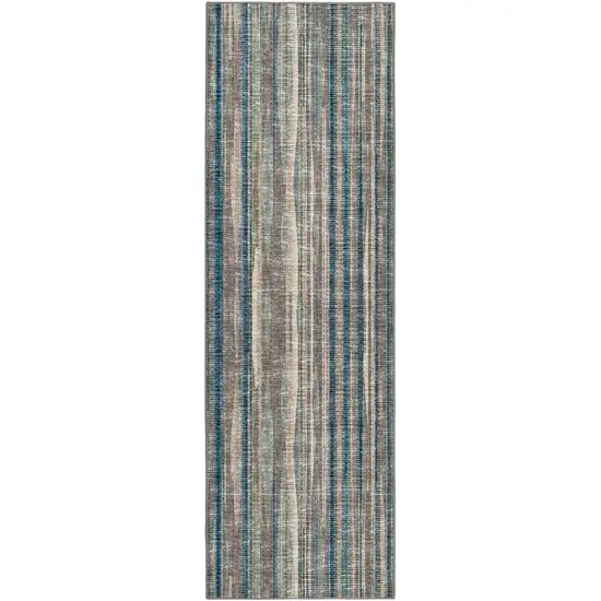 Brown Ombre Tufted Handmade Runner Rug Photo 1