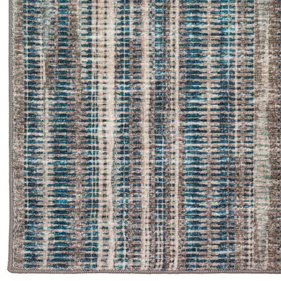 Brown Ombre Tufted Handmade Runner Rug Photo 3